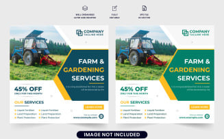 Agriculture farming service poster