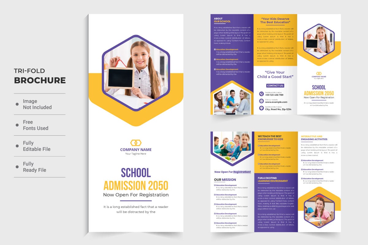 Template #305399 Fold Brochure Webdesign Template - Logo template Preview