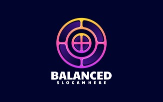 Abstract Balance Line Art Logo