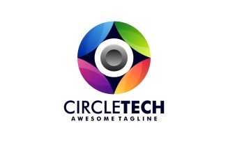 Circle Tech Colorful Logo Style