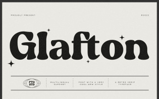 Glafton | Retro Serif Font