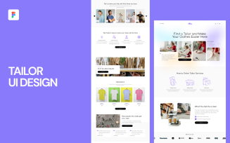 Tailor UI Design Website Figma