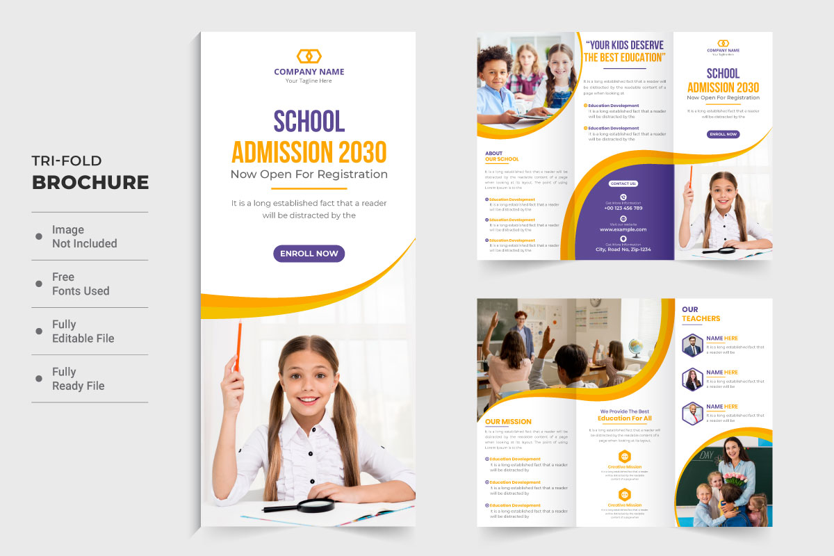 Template #305403 Fold Brochure Webdesign Template - Logo template Preview