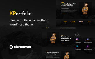 KPortfolio - Personal Portfolio WordPress Theme