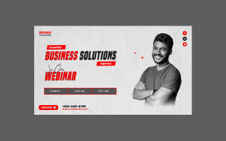 Marketing Agency Online Webinar Web Banner Template