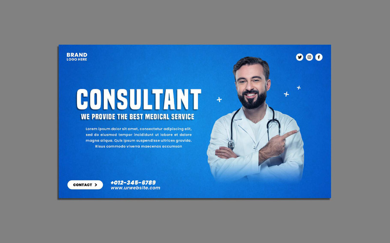 Medical Social Media Web Banner Template
