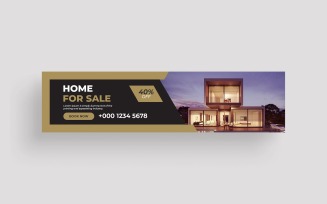Real Estate Home LinkedIn Cover Photo Template