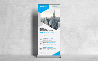 Professional Corporate Roll Up Banner, X Banner, Standee, Pull Up Banner Simple Clean Design