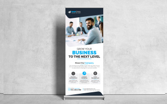 Red, Blue, Yellow, Green Corporate Roll Up Banner, X Banner, Standee Creative Design for Business
