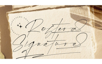 Rostera Signature Font - Rostera Signature Font