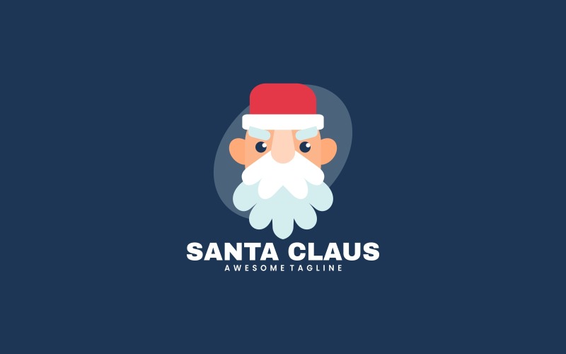 Santa Claus Simple Logo 1 Logo Template