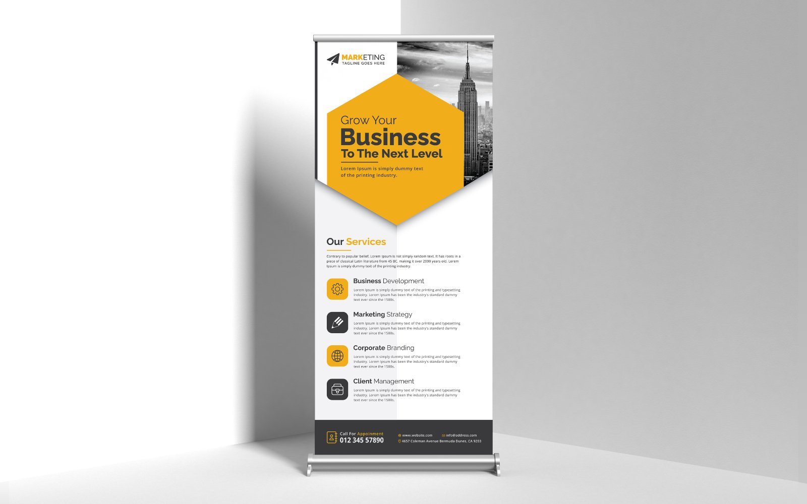 Template #305633 Yellow Corporate Webdesign Template - Logo template Preview