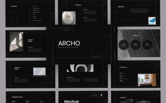 Archo Minimalist Architecture PowerPoint Template