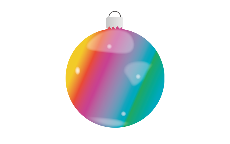 Christmas Sphere Multicolor Illustration Vector Vector Graphic