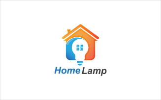 House and Lights Logo Modern Minimalis