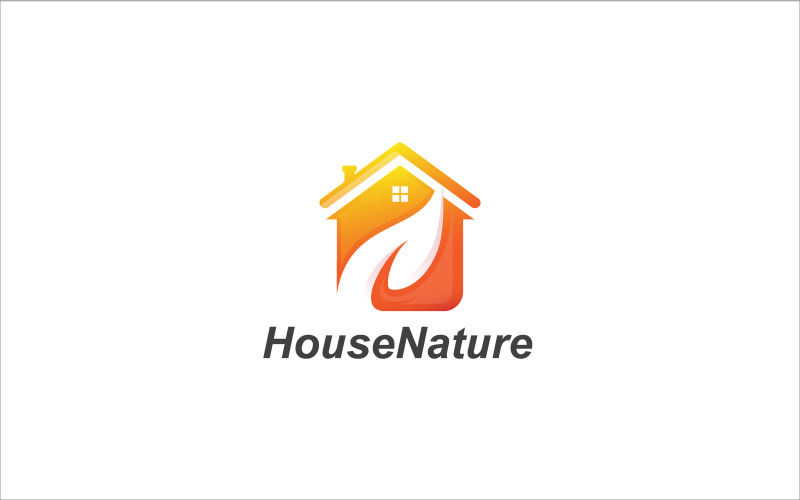 House Nature Logo Minimalist Modern Logo Template