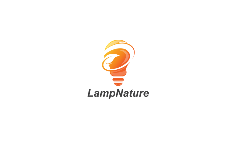 Lamp Nature Logo Minimalist Modern Logo Template