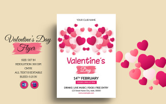 Printable Valentines Day Invitation Party Flyer
