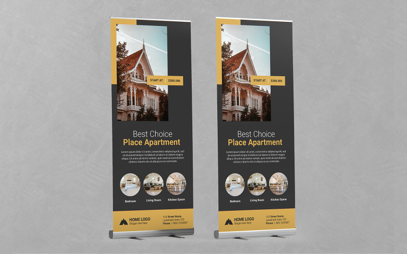 Real Estate Roll Up Banner Vol 08 Corporate Identity