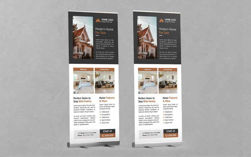 Real Estate Roll Up Banner Vol 09 Corporate Identity