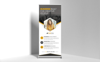 Standard Corporate Roll Up Banner, X Banner, Standee Design Sample for Multipurpose Use