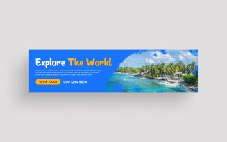 Travel LinkedIn Cover Photo Design Template