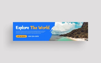Travel Tour LinkedIn Cover Photo Template