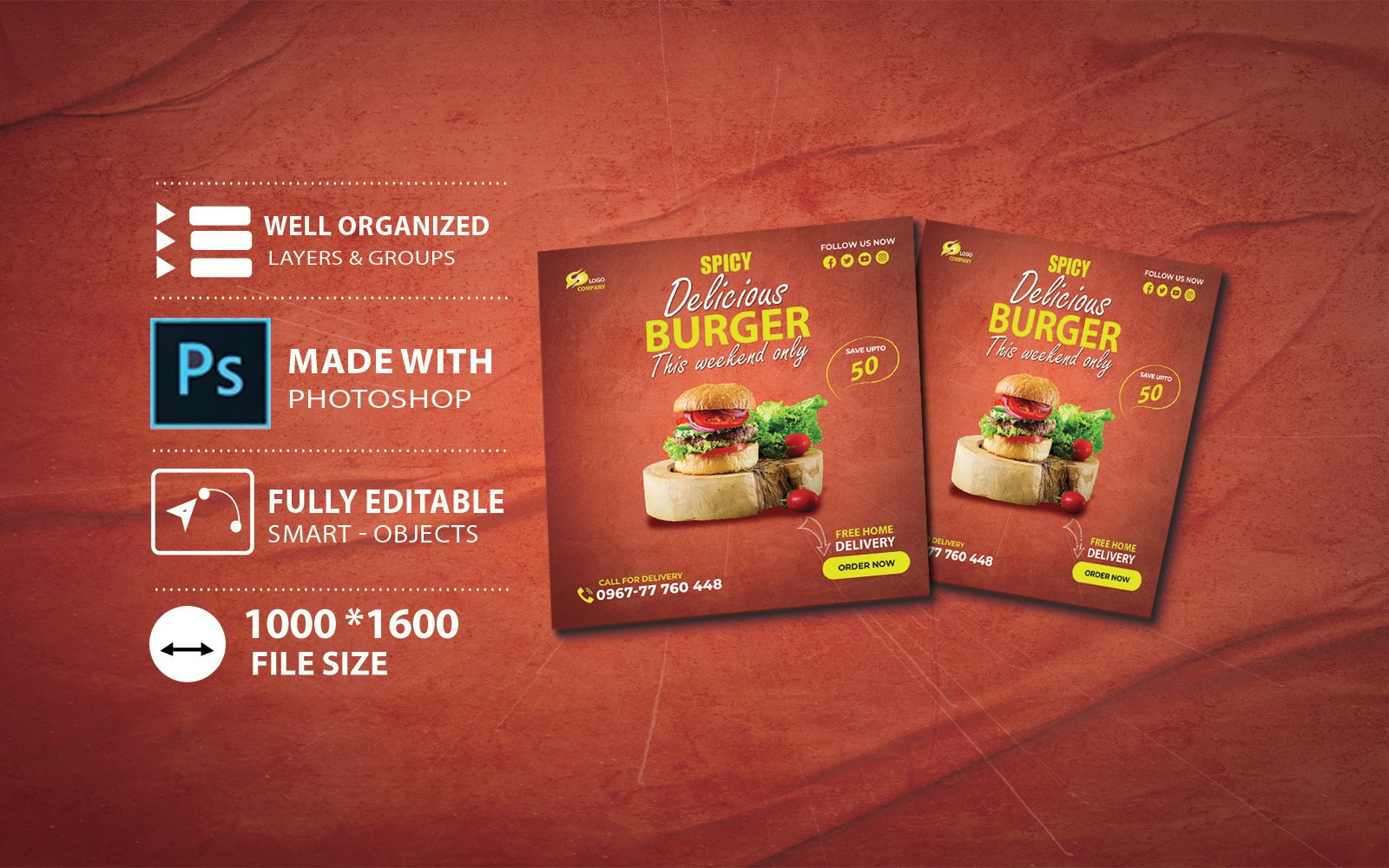 Template #305740 Fast Food Webdesign Template - Logo template Preview