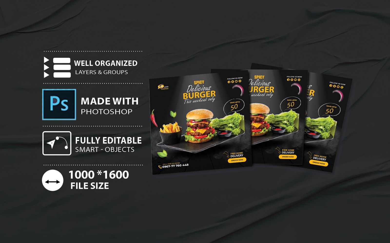 Template #305747 Fast Food Webdesign Template - Logo template Preview