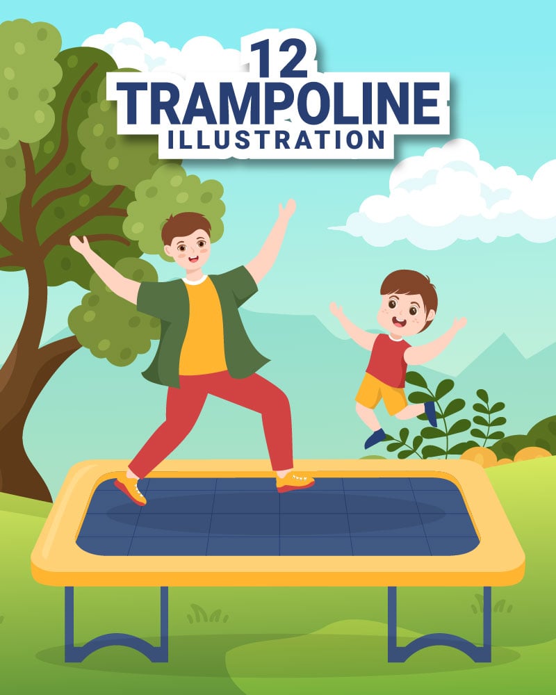 Kit Graphique #305779 Trampoline Trampolines Divers Modles Web - Logo template Preview