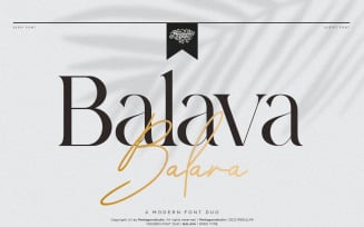 Balava | FREE Modern Duo Font