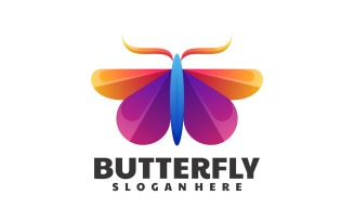 Butterfly Colorful Logo Template 1