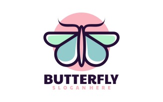 Butterfly Simple Mascot Logo Vol.6