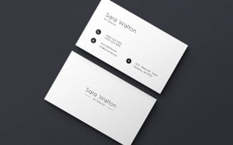 Free Clean Simple Business Card Template