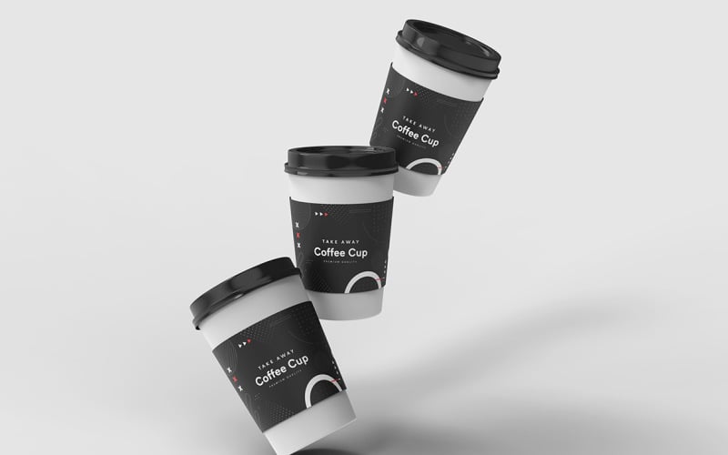 Take Away Coffee Cup Mockup Template Vol 32 Product Mockup