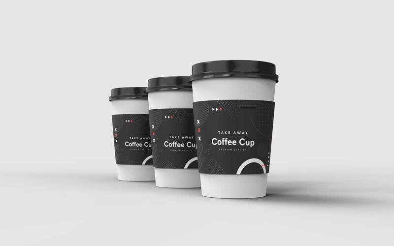 Take Away Coffee Cup Mockup Template Vol 33 Product Mockup