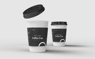 Take Away Coffee Cup Mockup Template Vol 37