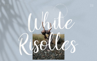 White Risolles | FREE Handwritten Script