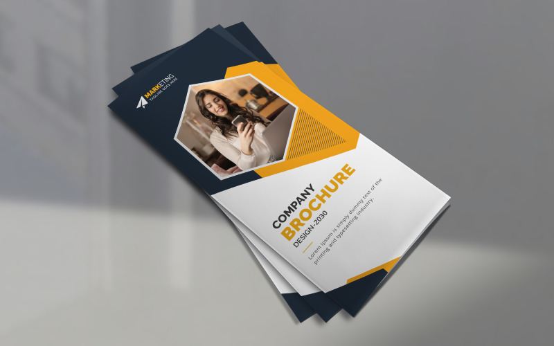 Modern Corporate Business Trifold Brochure Design Template for Advertising Multipurpose Use Corporate Identity