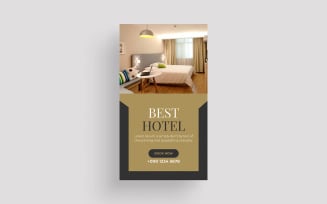 Modern Hotel Facebook Instagram Story