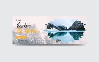 Modern Travel Facebook Cover Photo Template