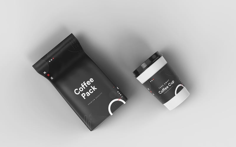 Take Away Coffee Cup Mockup Template Vol 53 Product Mockup