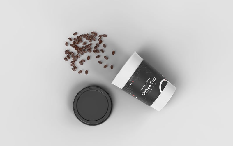 Take Away Coffee Cup Mockup Template Vol 54 Product Mockup