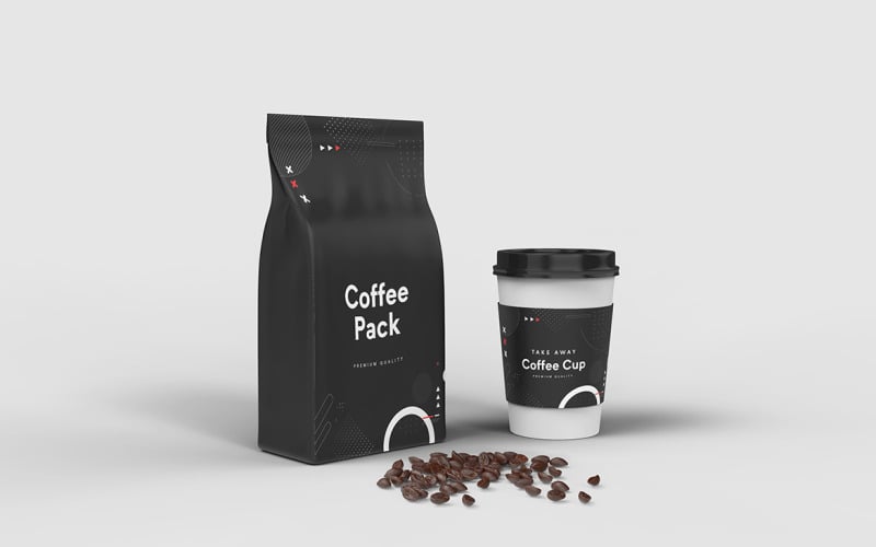 Take Away Coffee Cup Mockup Template Vol 58 Product Mockup