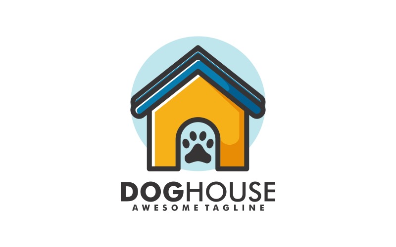 Dog House Simple Logo Style Logo Template