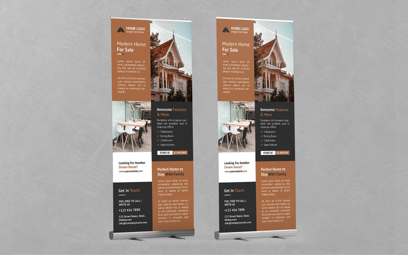 Real Estate Roll Up Banner Vol 10 Corporate Identity