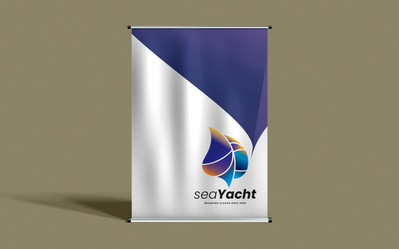 Sea Beach Maritime Wings Logo Logo Template