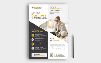Red, Blue, Yellow, Green Creative Corporate Business Flyer Template Unique Design Sample