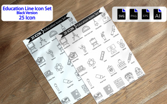 Premium Education Line Icons Pack
