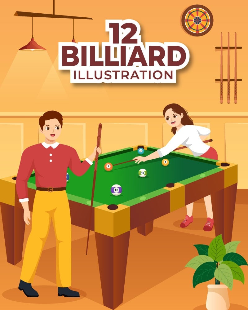 Template #306224 Billiard Pool Webdesign Template - Logo template Preview